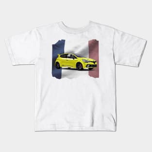 Renault Clio RS France Print Kids T-Shirt